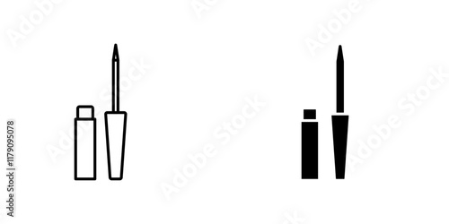 Eyeliner icons vector graphic pack