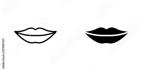 Lips icons vector graphic pack