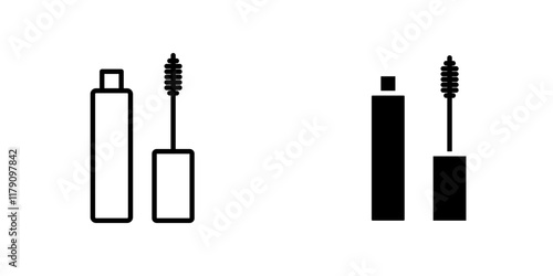 Mascara icons vector graphic pack