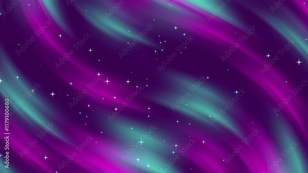 aesthetic abstract turquoise purple background with sparkle, blink, stars blue line waves gradient 4K seamless loop animation aesthetic abstract turquoise purple background with sparkle, blink, stars blue line waves gradient 4K seamless loop animation