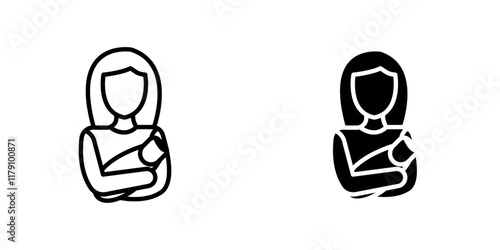 Postnatal care icons vector graphic pack