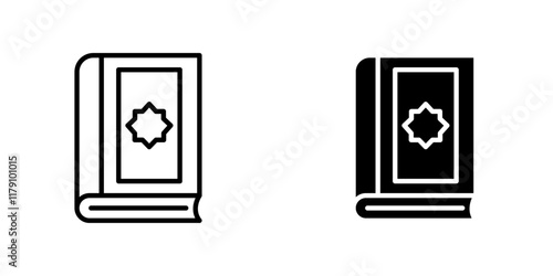 Quran kareem icons vector graphic pack
