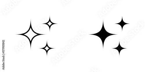 Shine icons vector graphic pack