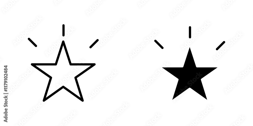Star icons vector graphic pack Star icons vector graphic pack