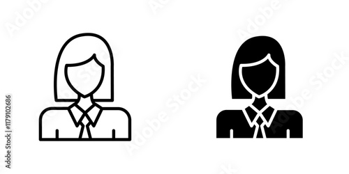 Student Girl icons vector graphic pack