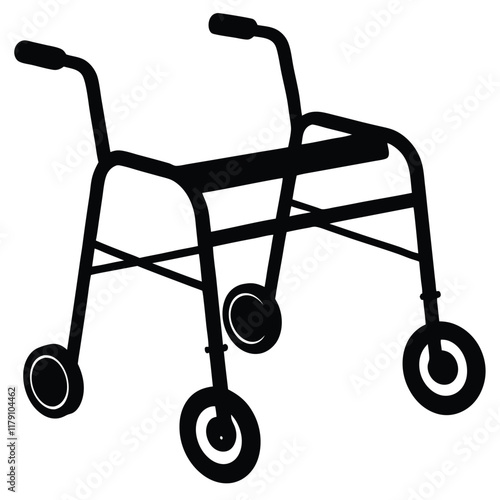 medical walking walker vector file