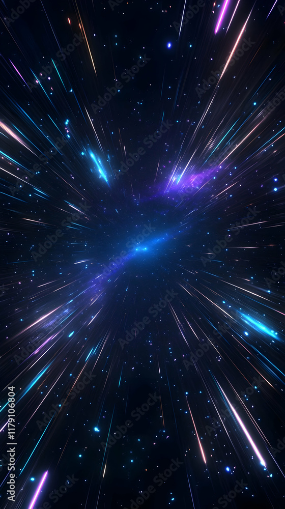 Naklejka premium Abstract 3D Space Background