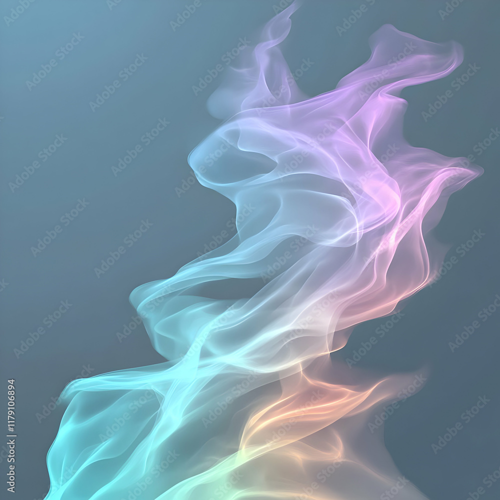 Abstract Pastel Smoke Illustration Abstract Pastel Smoke Illustration