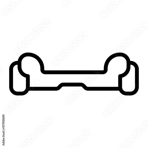 Hoverboard Vector Line Icon Design
