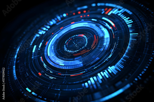 Wallpaper Mural Abstract 3D Tech Background Torontodigital.ca