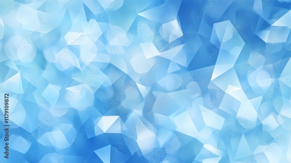 Abstract blue polygon background with blurred bokeh particles, polygon, abstract, blue, background, connected, small, blurred Abstract blue polygon background with blurred bokeh particles, polygon, abstract, blue, background, connected, small, blurred