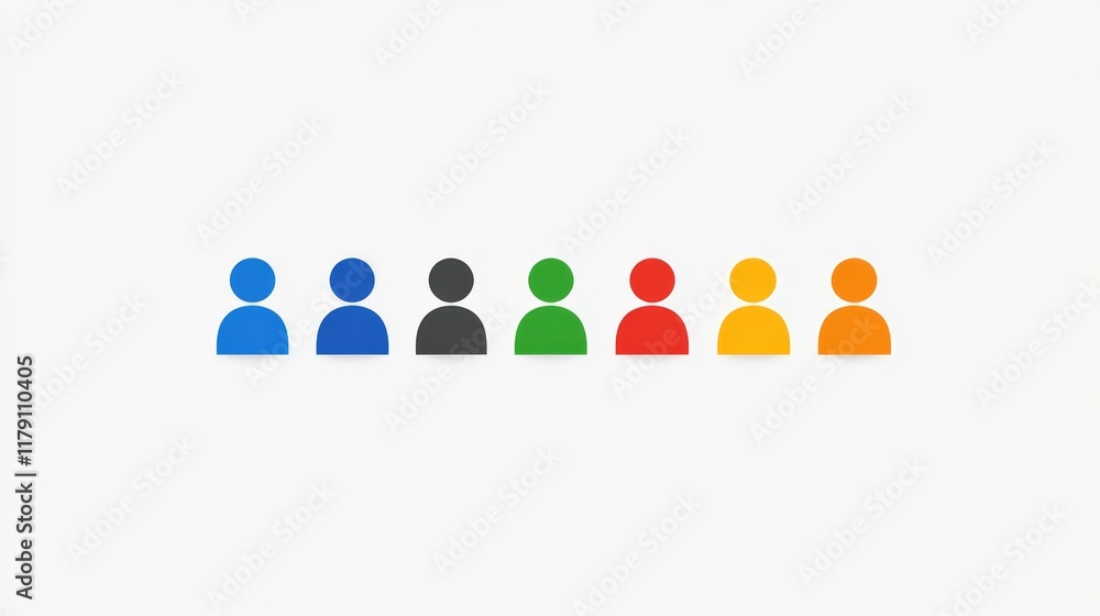 Obraz premium A diverse group of individuals standing together in unified formation group