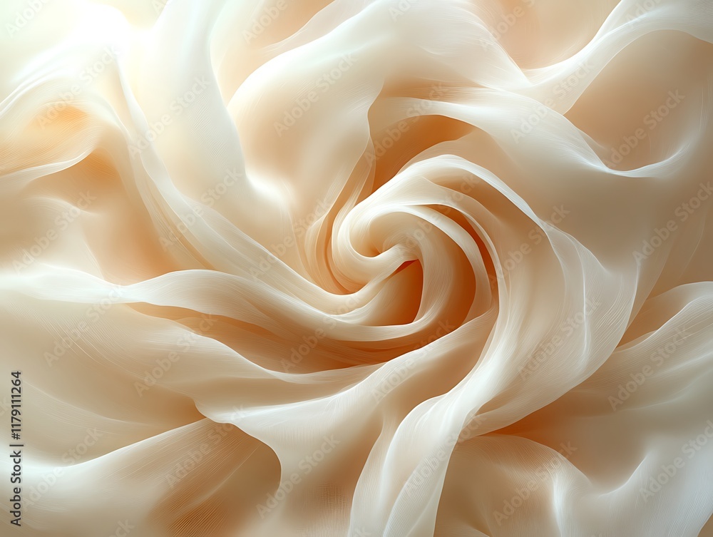 Swirling beige fabric texture. Swirling beige fabric texture.