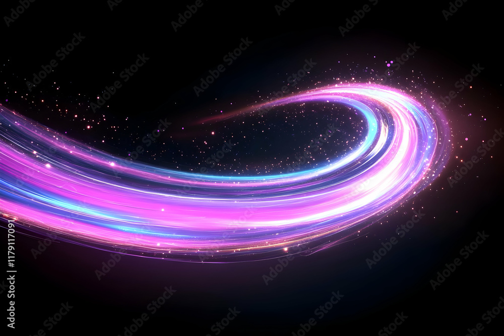 Obraz premium Abstract Light Trails Background