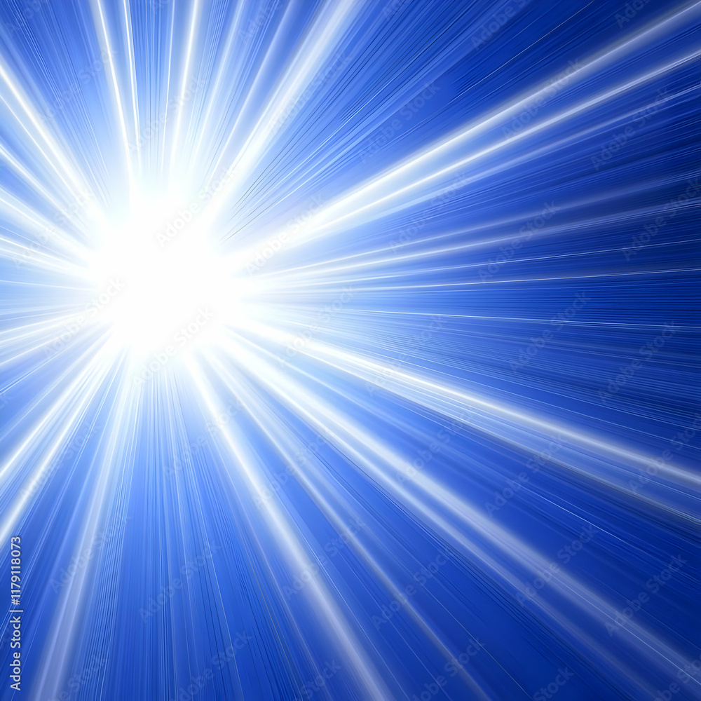 Blue Rays Abstract Background Illustration Blue Rays Abstract Background Illustration