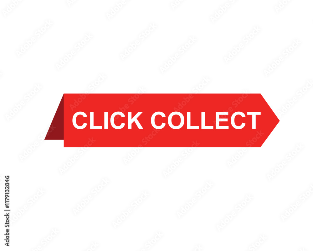 Click collect web Vector Illustration button label template text with colorful icon Click collect web Vector Illustration button label template text with colorful icon