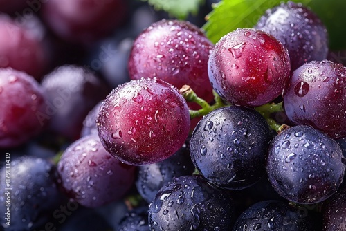 Wallpaper Mural A vibrant bunch of juicy grapes captured in natural light. Torontodigital.ca