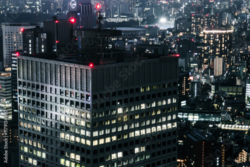 Photography city at night
