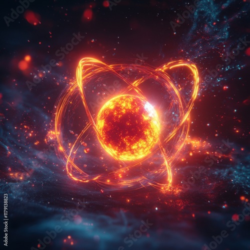 Abstract Representation of an Atom in Space