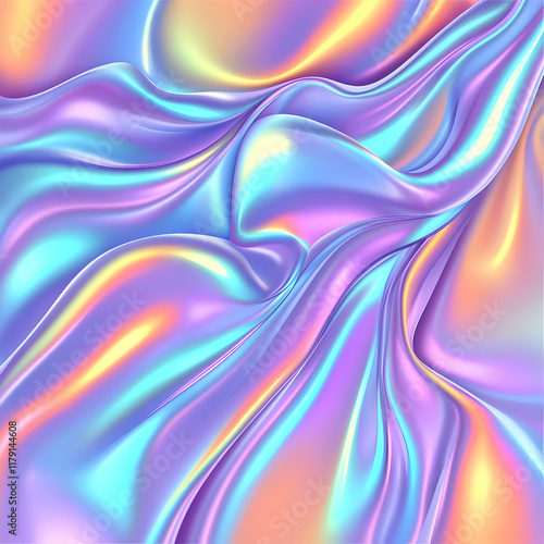 Wallpaper Mural Abstract 3D Holographic Background Torontodigital.ca