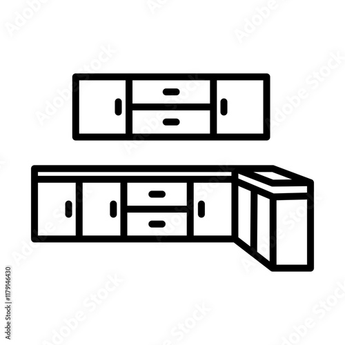Custom Cabinetry line icon