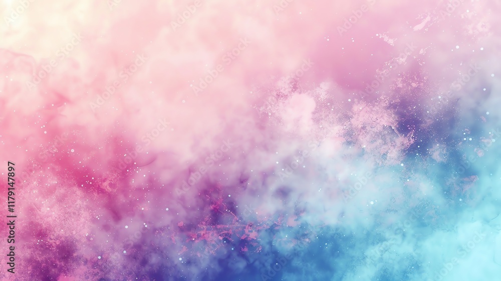 Abstract watercolor background with pink, blue, and white colors. Abstract watercolor background with pink, blue, and white colors.