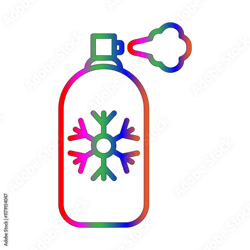 Spray line gradient icon