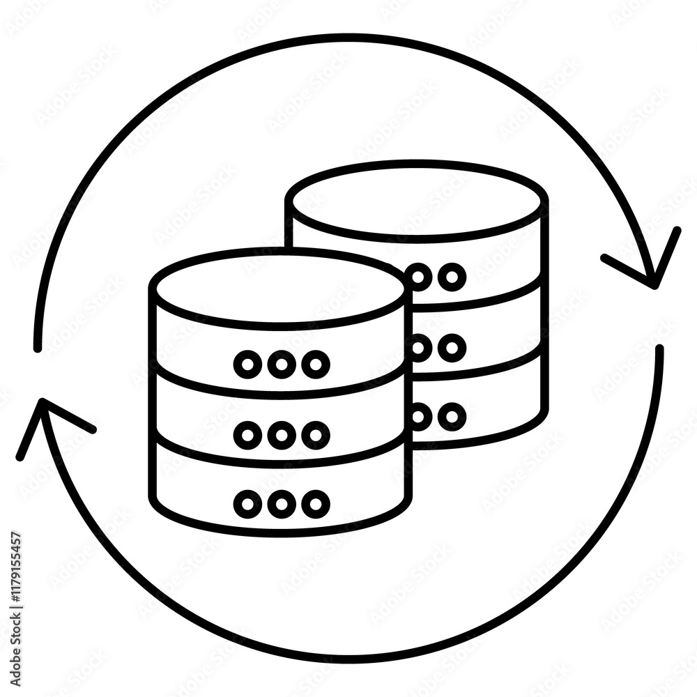 Data-synchronization icon, Ensuring Consistency with Advanced Data Synchronization Techniques, Optimizing Efficiency Through Seamless Data Synchronization Data-synchronization icon, Ensuring Consistency with Advanced Data Synchronization Techniques, Optimizing Efficiency Through Seamless Data Synchronization