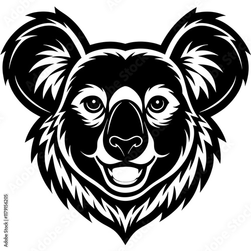 koala head vector photo