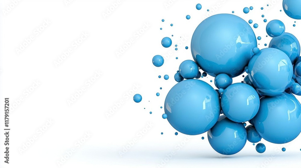 A photostock of soothing blue mist particles with glowing edges, softly arranged into an abstract pattern on a clean white backdrop. High Quality A photostock of soothing blue mist particles with glowing edges, softly arranged into an abstract pattern on a clean white backdrop. High Quality