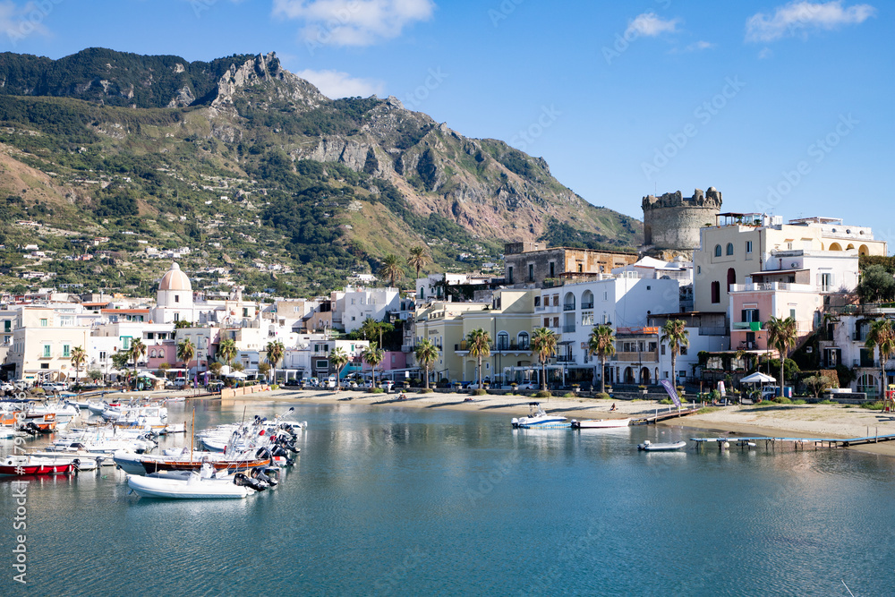landscape with Forio, Ischia island, Italy landscape with Forio, Ischia island, Italy