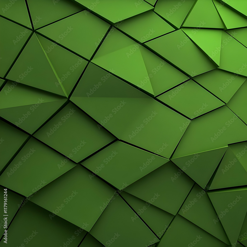 Green Abstract 3D Background Green Abstract 3D Background
