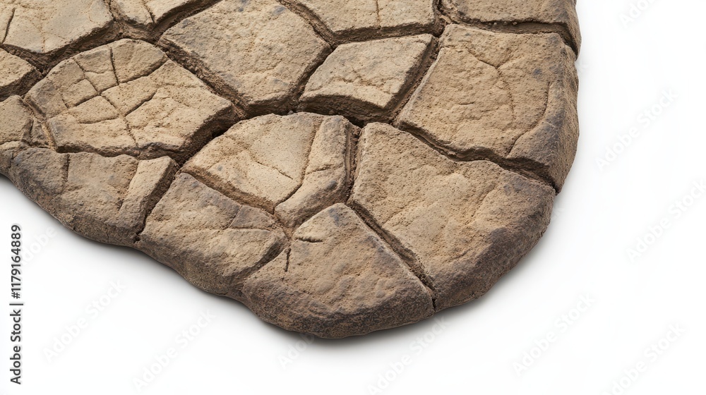 Naklejka premium Cracked earth texture