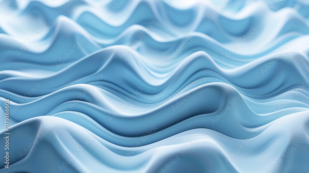 Abstract blue wavy background with a smooth, flowing texture. Abstract blue wavy background with a smooth, flowing texture.