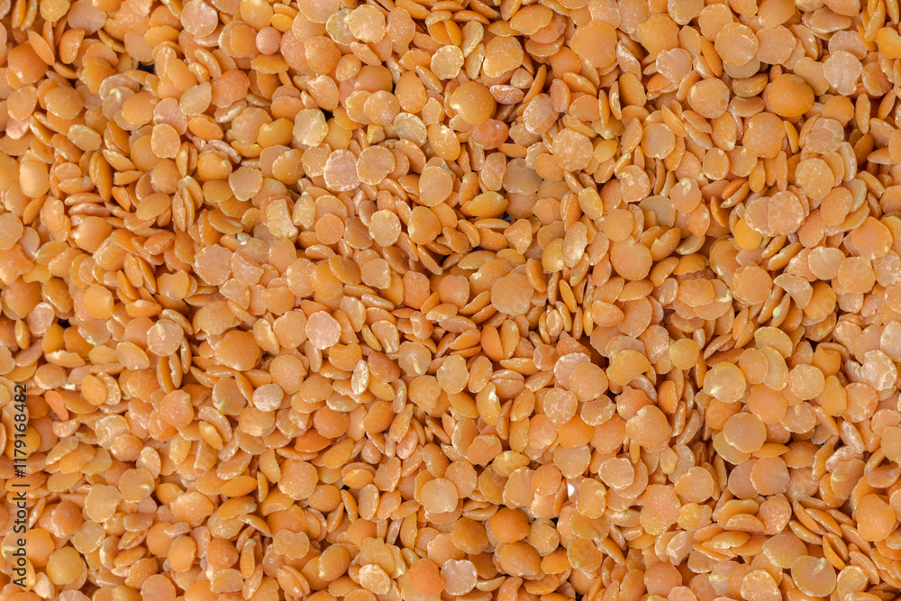 Background of lentils in close-up Background of lentils in close-up