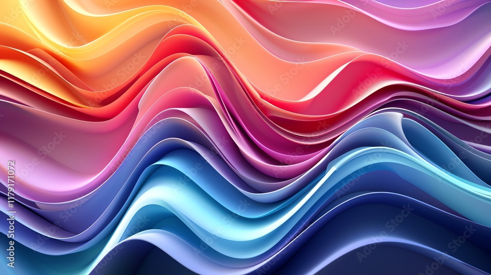 Abstract wavy pattern with vibrant, warm colors. Abstract wavy pattern with vibrant, warm colors.
