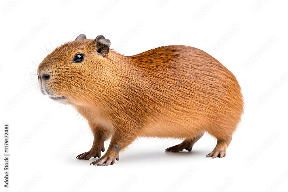 Capybara isolated on white background
Capybara isolated on white background