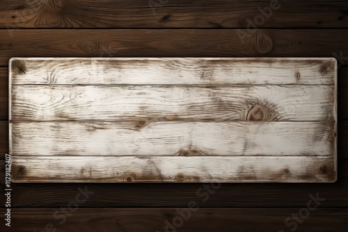 Excellent Nailed wooden board on an abandoned weathered wooden cabin photo