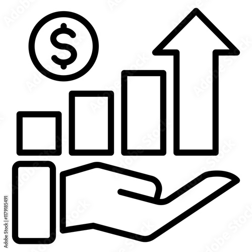 profitability single icon