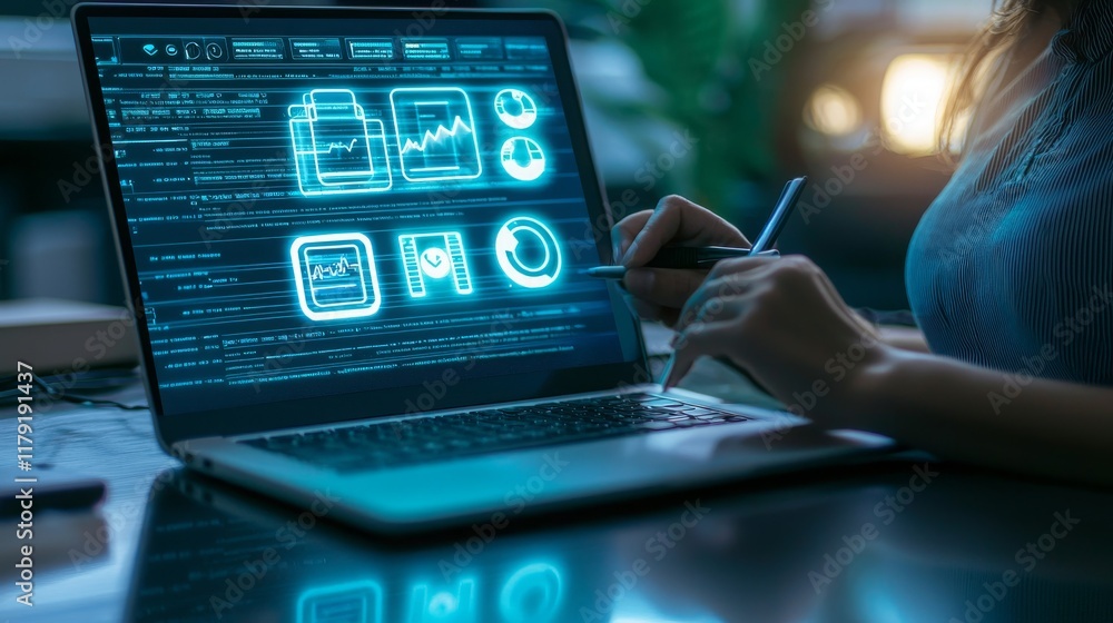 Creative Workspace with Natural Elements and SEO Insights