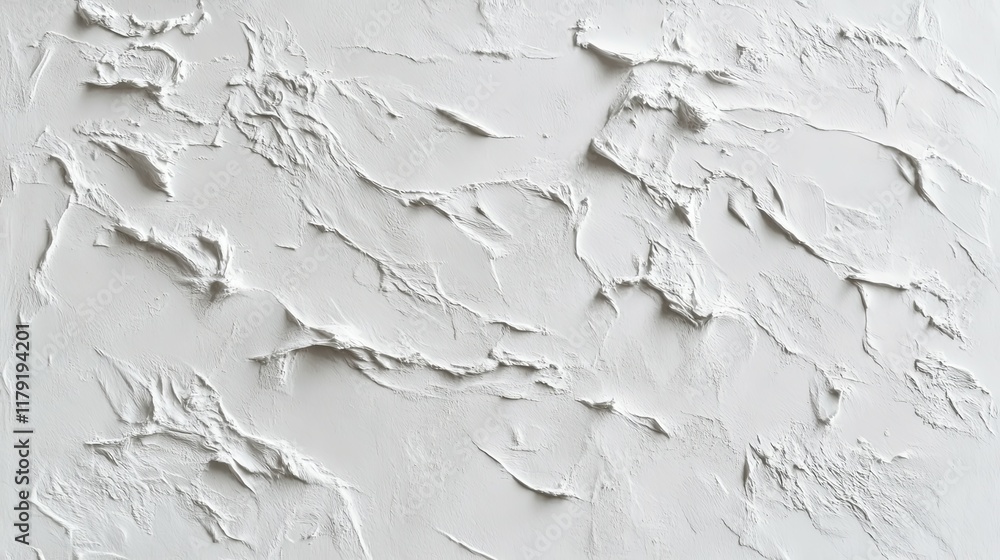 Textured White Plaster: Abstract Minimalist Wall Art Textured White Plaster: Abstract Minimalist Wall Art
