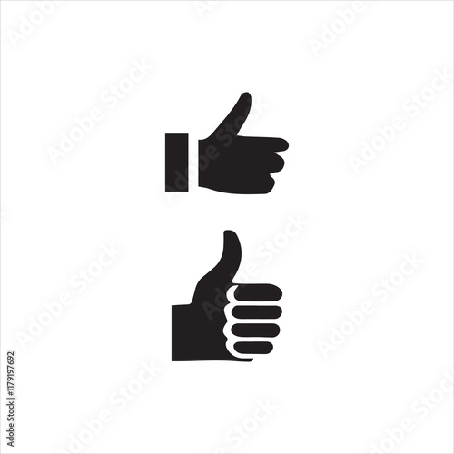 thumb up and down