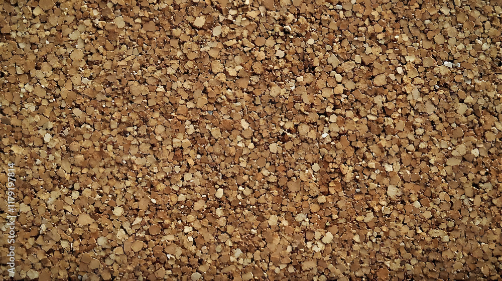 Close-up of Cork Board Texture Shows Granular Detail and Natural Pattern Evenly Close-up of Cork Board Texture Shows Granular Detail and Natural Pattern Evenly