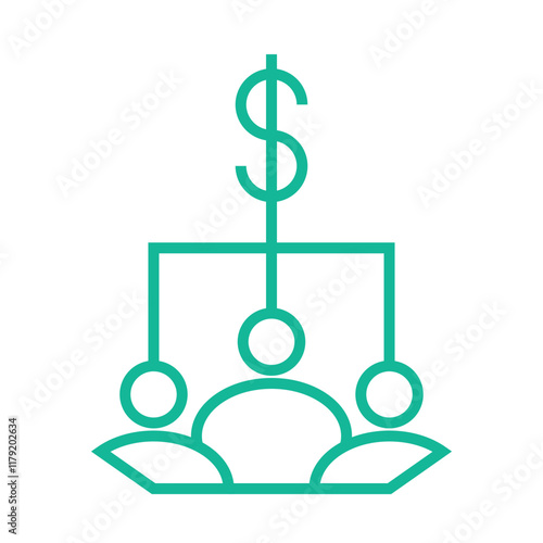 Dividend icon Design