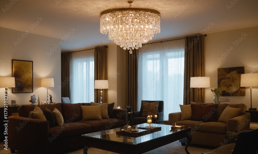 Fototapeta premium 화려한 조명 인테리어 너무이쁘다