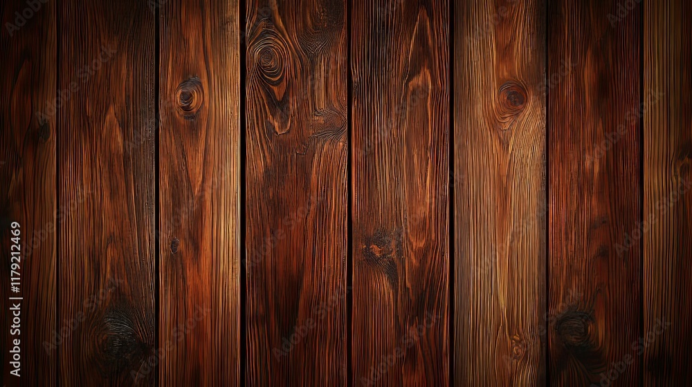 Fototapeta premium Dark Rustic Wood Planks: A Richly Textured Background