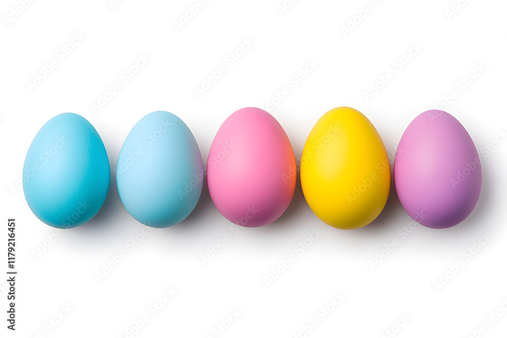 Colorful easter eggs collection isolated on white background Colorful easter eggs collection isolated on white background