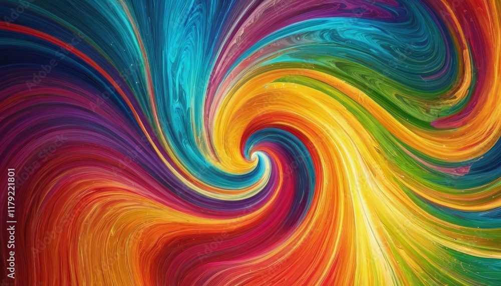 Fototapeta premium Vibrant Swirling Colors Abstract Background with Dynamic Motion and Fluid Patterns