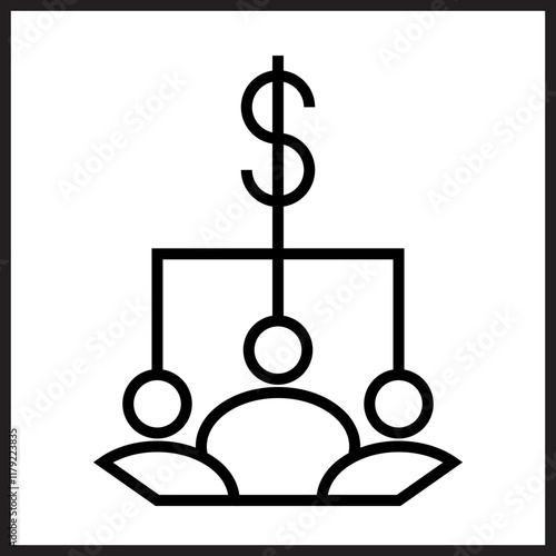 Dividend icon Design