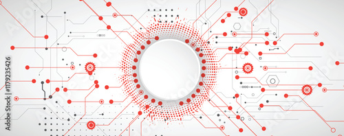 Abstract structure circuit computer  technology business and science background. Vector art.